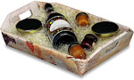 Vintage Grapes Wine Bottle Gift Trays 